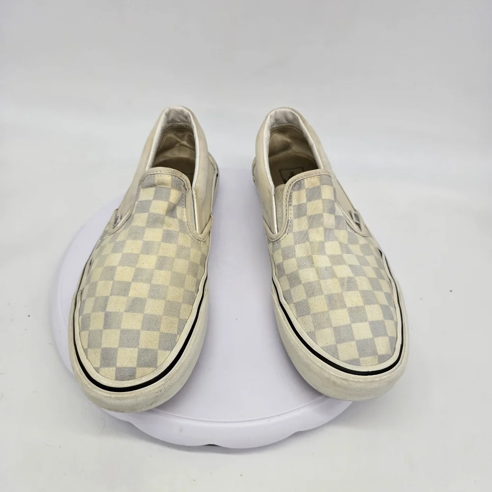 Vans Shoes M 9.5 W 11 Classic Checkerboard Slip-On